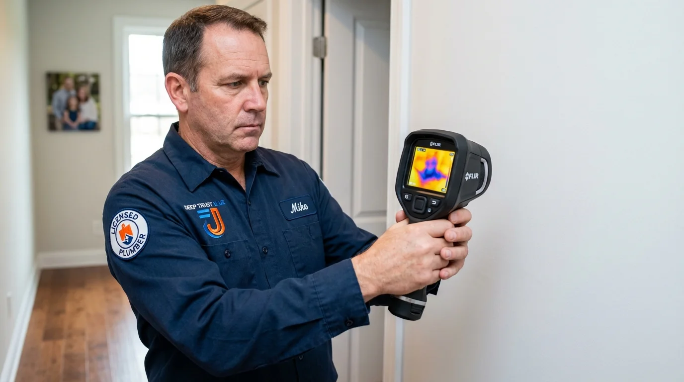 Thermal imaging leak detection by Johns Plumbing LLC in Carrollton